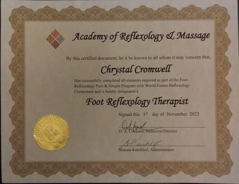 Chrystal-Certificate-Academy-Reflexology-Massage